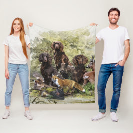 Deutsche Spaniels ( Deutscher Wachtelhund ) Fleecedecke