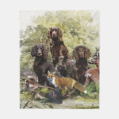 Deutsche Spaniels ( Deutscher Wachtelhund ) Fleecedecke (Vorderseite)