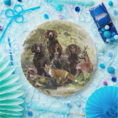 Deutsche Spaniels ( Deutscher Wachtelhund ) Pappteller (Party)