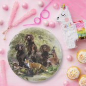 Deutsche Spaniels ( Deutscher Wachtelhund ) Pappteller (Party)