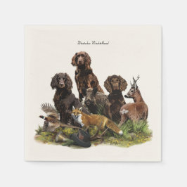 Deutsche Spaniels ( Deutscher Wachtelhund ) Serviette