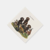 Deutsche Spaniels ( Deutscher Wachtelhund ) Serviette (Ecke)