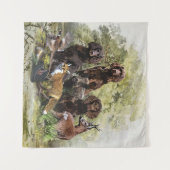 Deutsche Spaniels ( Deutscher Wachtelhund ) Wandteppich (Vorderseite (Horizontal))