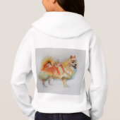 Deutsche Spitz Hund "Ich lächle, weil ich kann" Ka Hoodie (Rückseite)