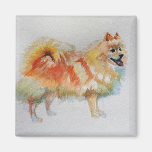 Deutsche Spitz Spitz Wasserfarbenwelse Hunde Magnet