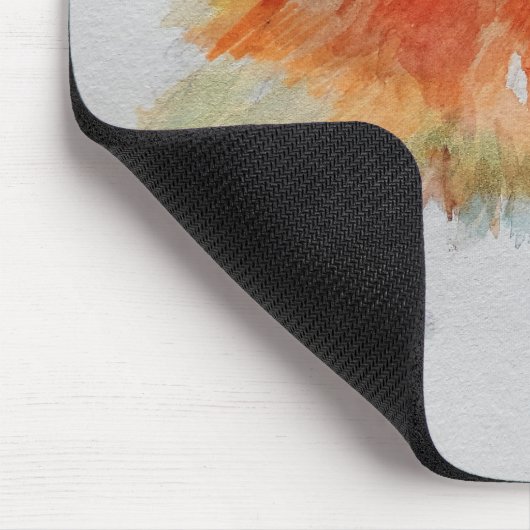 Deutsche Spitz Spitz Wasserfarbenwelse Hunde Mousepad (Ecke)