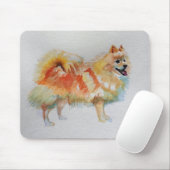 Deutsche Spitz Spitz Wasserfarbenwelse Hunde Mousepad (Mit Mouse)
