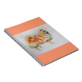 Deutsche Spitz Spitz Wasserfarbenwelse Hunde Notizblock (Rechte Seite)