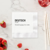 Deutsche Sprache Serviette (Beispiel)