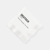 Deutsche Sprache Serviette (Ecke)