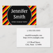 Deutsche Sprachlehrer-Visitenkarte Visitenkarte (Vorne/Hinten)