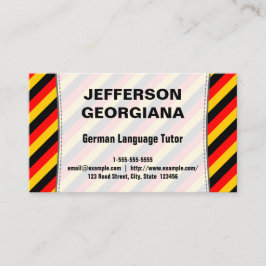 Deutsche Sprachtutor-Visitenkarte Visitenkarte