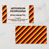 Deutsche Sprachtutor-Visitenkarte Visitenkarte (Vorne/Hinten)