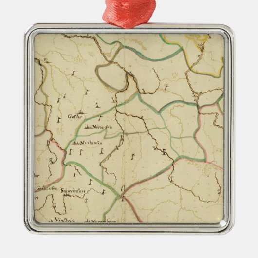 Deutsche Städte Ornament Aus Metall (Vorne)