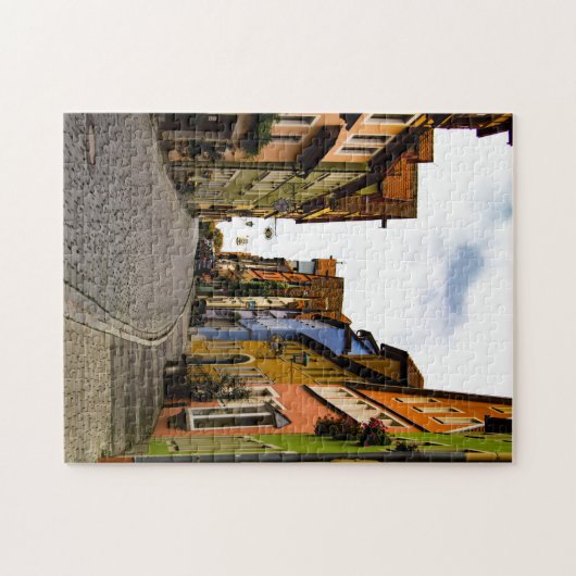 Deutsche Stadtstraße Puzzle (Horizontal)