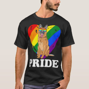 Deutsche Stepherd LBGT mit Herz belastet  T-Shirt