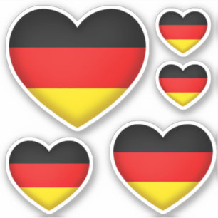 Deutsche Stolz Red Gold Hörer Flag Farben Aufkleber