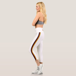 Deutsche Streifen-Flagge Capri Leggings