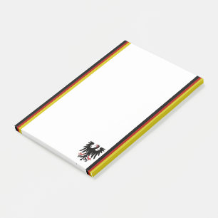 Deutsche Streifenflagge Post-it Klebezettel