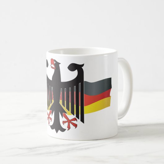 Deutsche Symbol Coffee Tasse (VorderseiteRechts)