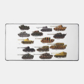 DEUTSCHE TANKS DES Zweiten Weltkriegs Schreibtischunterlage (Vorderseite)