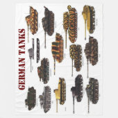 DEUTSCHE TANKS FLEECEDECKE (Vorderseite)