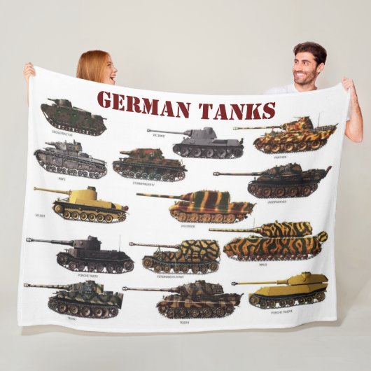 DEUTSCHE TANKS FLEECEDECKE (Beispiel)