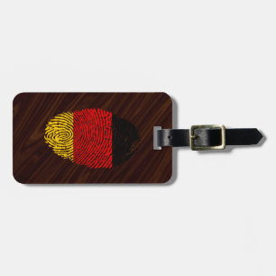 Deutsche Touchfingerabdruckflagge Gepäckanhänger