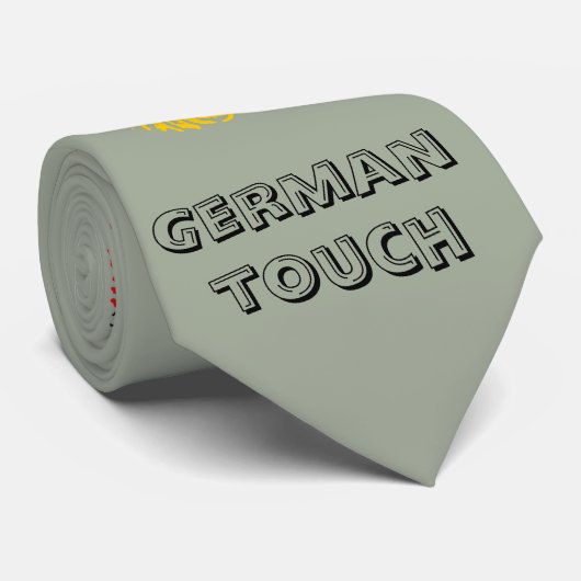 Deutsche Touchfingerabdruckflagge Krawatte (Gerollt)
