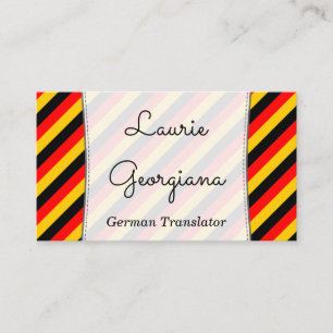 Deutsche Translator Business Card Visitenkarte