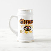 Deutsche trinkende Cptn Tasse (Links)