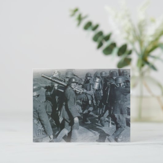 deutsche Truppen Postkarte (Stehend Vorderseite)