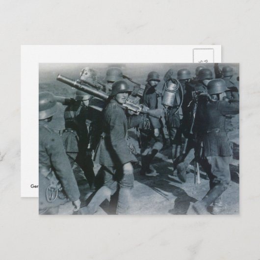 deutsche Truppen Postkarte (Vorne/Hinten)