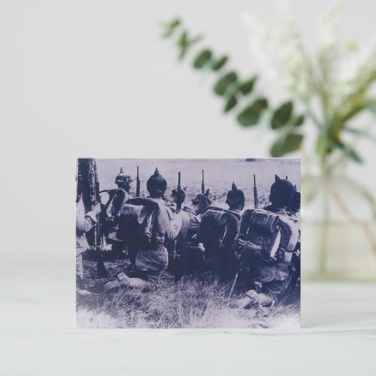 Deutsche Truppen Postkarte (Stehend Vorderseite)