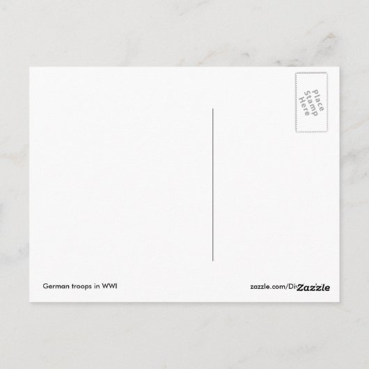 Deutsche Truppen Postkarte (Rückseite)