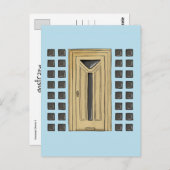 Deutsche Tür 1 Postkarte (Vorne/Hinten)