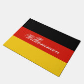 Deutsche Türmatte mit Deutschland Begrüßungstext (Schrägansicht)