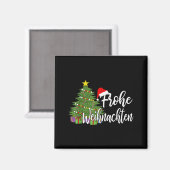 Deutsche Übereinstimmung Geschenk Frohe Weihnachte Magnet (Vorderseite/Rückseite)