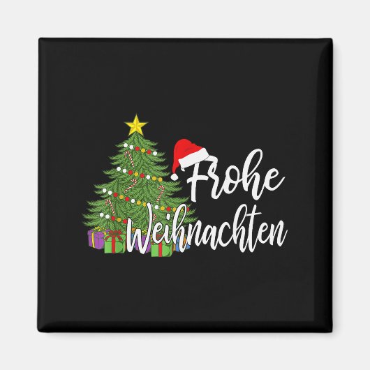 Deutsche Übereinstimmung Geschenk Frohe Weihnachte Magnet (Vorne)
