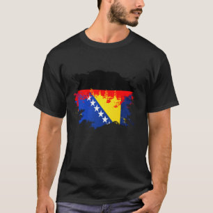 Deutsche und bosnische Misch-Heritage-Flagge T-Shirt