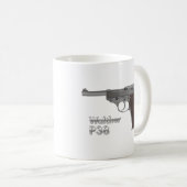 Deutsche W2 Pistole Kaffeetasse (VorderseiteRechts)