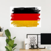 Deutsche Wachsstiftfahne Poster (Heimbüro)