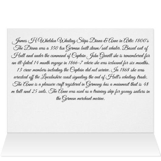 Deutsche Walfänger Diana & Anne 1800 (Innenansicht Horizontal (Oben))