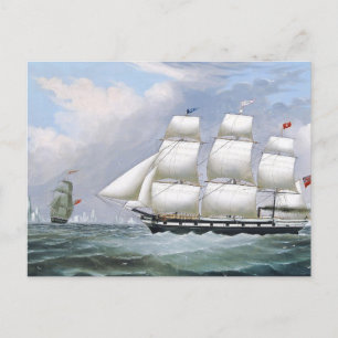Deutsche Walfänger Diana & Anne 1800 Postkarte
