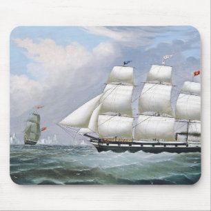 Deutsche Walfangschiffe Diana & Anne 1800er Jahre Mousepad