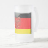 Deutsche Wappen Mattglas Bierglas (VorderseiteRechts)