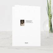 Deutsche Weihnachtsbaumkarte Feiertagskarte (Rückseite)