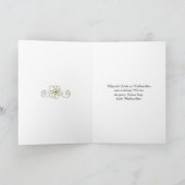 Deutsche Weihnachtsbaumkarte Feiertagskarte (Innenseite)