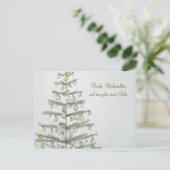 Deutsche Weihnachtsbaumpostkarte Feiertagspostkarte (Stehend Vorderseite)