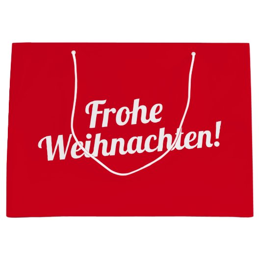 Deutsche Weihnachtsgeschenktasche Große Geschenktüte (Vorderseite)